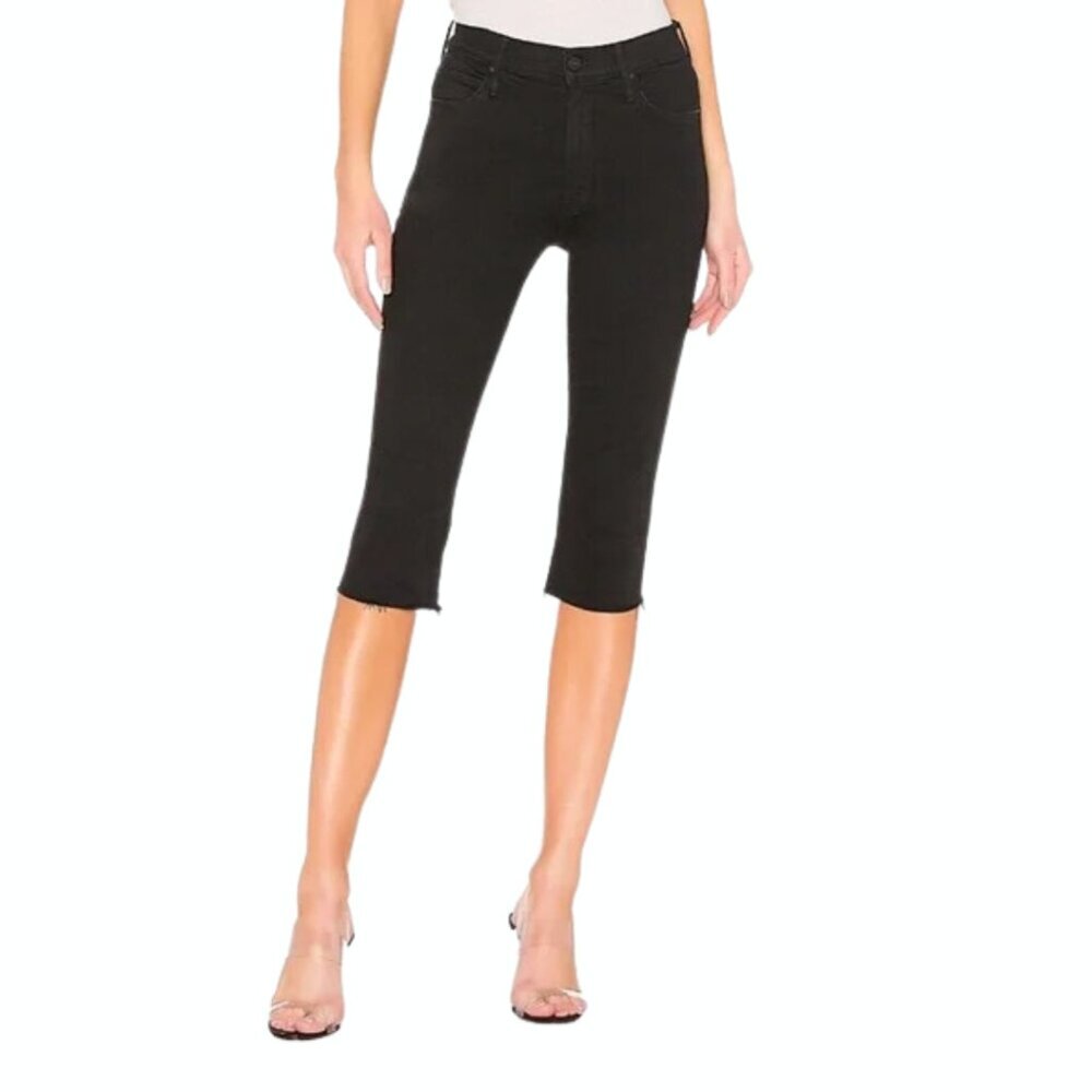 Mother Rascal Knicker Fray High Waisted Capri Jean Sz 31 - Picture 2 of 9